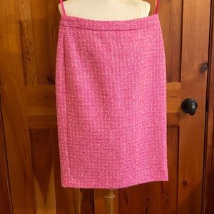 NWT Pure Collection Pink Wool Pencil Skirt size 2